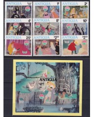 F-EX62785 ANTIGUA MNH 1980 WALT DISNEY SLEEPING BEAUTY.