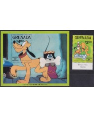 F-EX62799 GRENADA MNH 1981 WALT DISNEY PLUTO DOG 50th ANNIV.