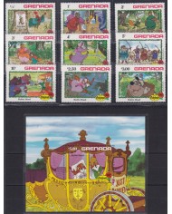 F-EX62801 GRENADA MNH 1982 CHRISTMAS ROBIN HOOD TALES.