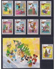 F-EX62802 GRENADA MNH 1983 CHRISTMAS WALT DISNEY DONALD DUCK MICKEY MOUSE PLUTO.