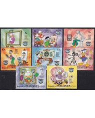 F-EX62824 MALDIVES MNH 1979 WALT DISNEY 50th ANNIV DONALD DUCK.