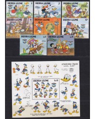 F-EX62832 SIERRA LEONE MNH 1984 WALT DISNEY 50th ANNIV DONALD DUCK.