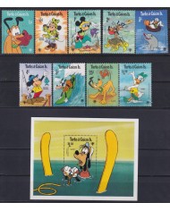 F-EX62833 TURK & CAICOS MNH 1979 WALT DISNEY DONALD DUCK MICKEY MOUSE GOOFY MINNIE.