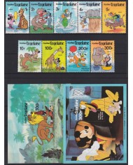 F-EX62838 TOGO MNH 1980 WALT DISNEY MICKEY MOUSE PLUTO MINNIE GOOFY DINGO.