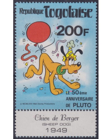 F-EX62994 TOGO MNH 1984 WALT DISNEY 50th ANNIV DONALD DUCK.
