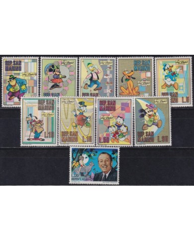 F-EX63048 SAN MARINO MNH 1970 WALT DISNEY DONALD DUCK MICKEY MOUSE MINNIE GOOFY PLUTO.