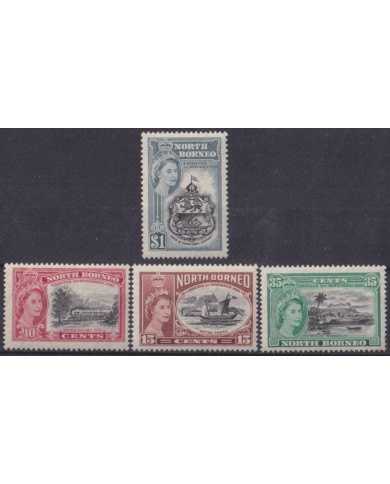 F-EX62056 MALAYSIA NORTH BORNEO ORIGINAL GUM 1956 75th ANNIV NORTH BORNEO.