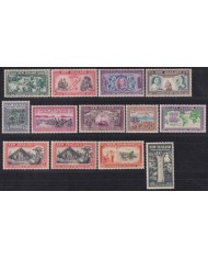F-EX61914 NEW ZEALAND MH 1940 SET RAILROAD INDIGENOUS SHIP TREE CANOES.