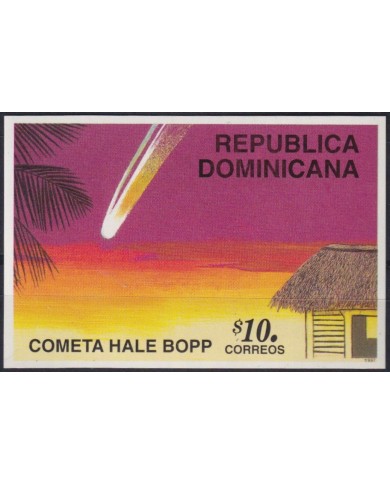 F-EX63078 DOMINICANA REP MNH 1997 SPACE COMET HALLE BOPP.