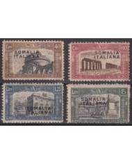 F-EX63238 ITALY SOMALIA ORIGINAL GUM 1927 MILITIA ARCHAELOGY ARCHITECTURE.