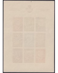 F-EX63241 BELGIUM MNH 1940 WINTER HELP CHARITY SHEET LOCAL COAT OF ARMS.