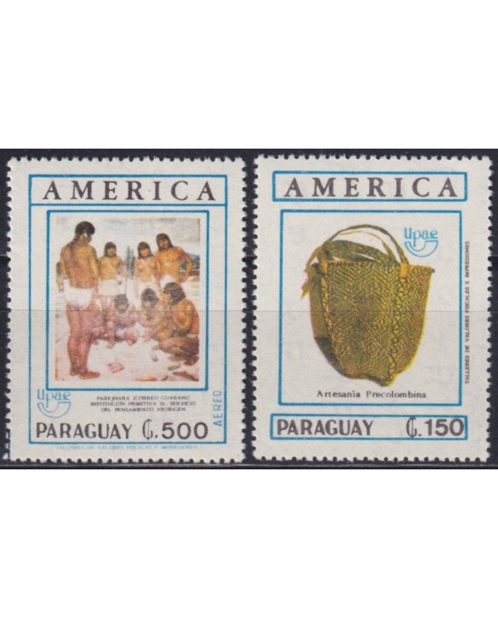 F-EX62911 PARAGUAY MNH 1989 AMERICA UPAEP DISCOVERY COSTUMES ARTESANIA.