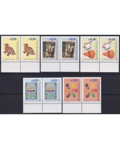 F-EX62936 KOSOVO MNH 2001 SECOND SET PAIR. PEACE IN KOSOVO ART PAINTING.
