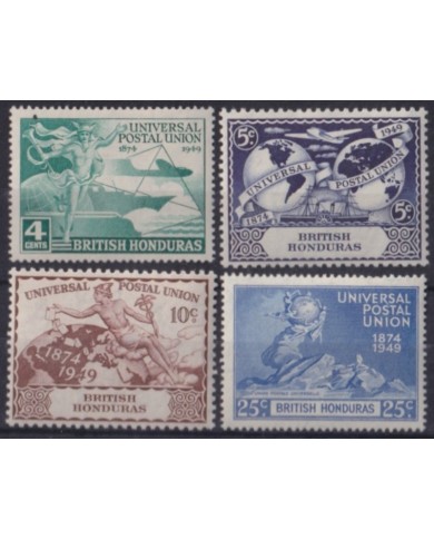 F-EX62034 BRITISH HONDURAS BELIZE MNH 1949 UPU.