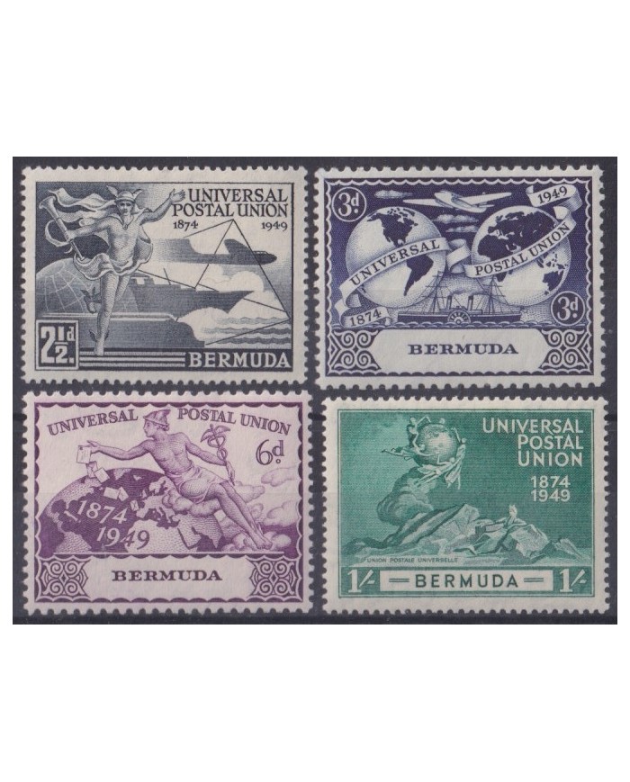 F-EX62022 BERMUDA IS MH 1949 UPU.
