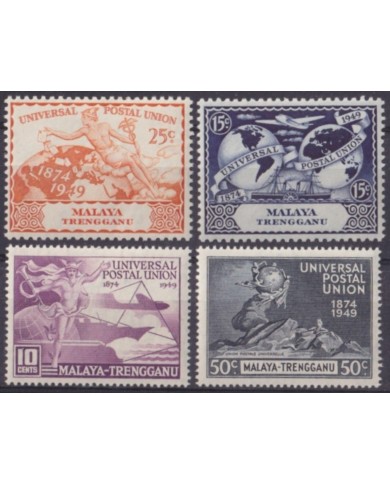 F-EX62006 MALAYSIA MALAYA TRENGGANU MH 1949 UPU.