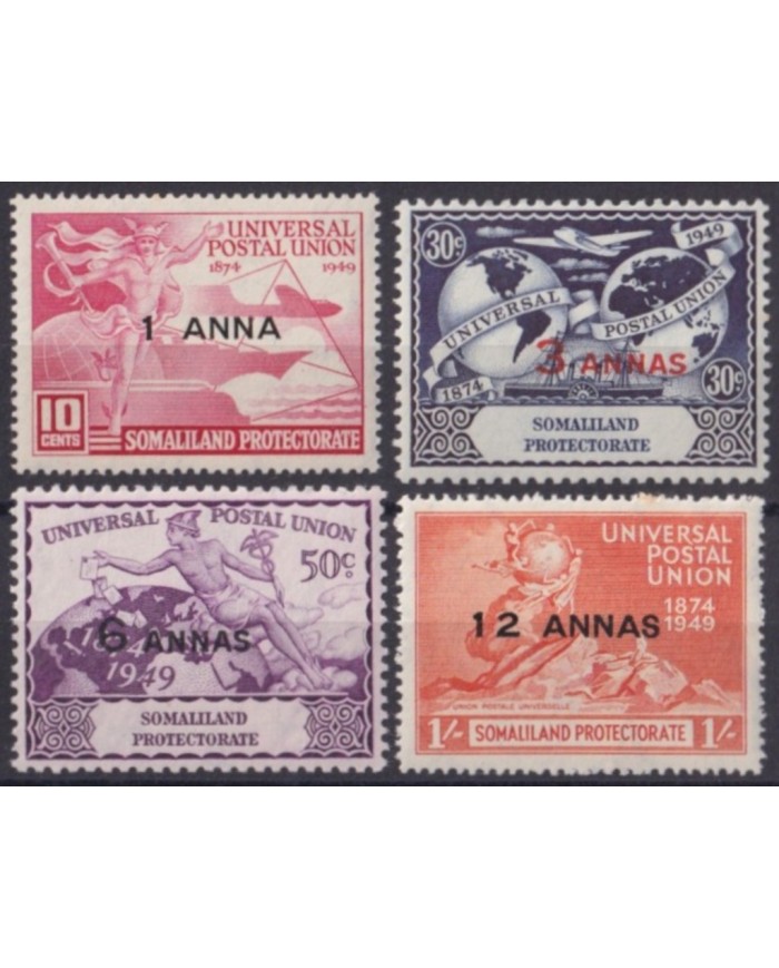 F-EX62000 SOMALILAND PROTECTORATE MH 1949 UPU.