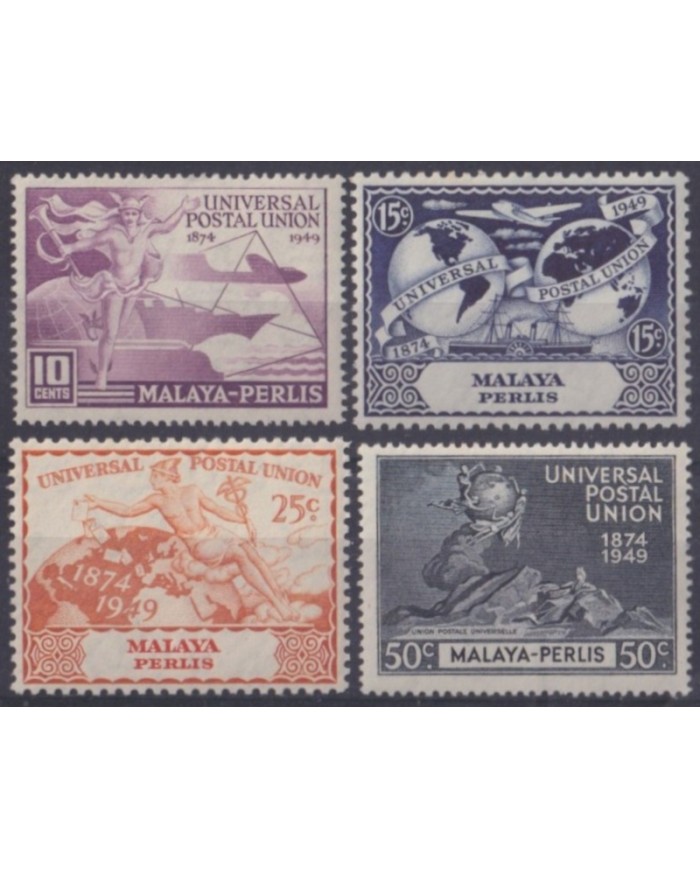 F-EX61983 MALAYSIA MALAYA PERLIS MH 1949 UPU.