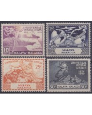 F-EX61990 MALAYSIA MALAYA MALACCA ORIGINAL GUM 1949 UPU.