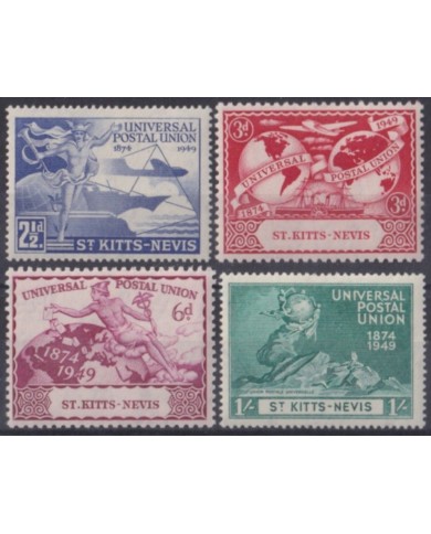 F-EX61996 ST KITTS & NEVIS ORIGINAL GUM 1949 UPU.