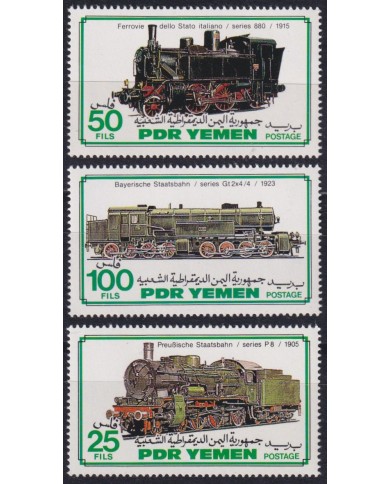 F-EX63840 YEMEN MNH 1983 RAILROAD RAILWAYS TRAIN LOCOMOTIVES FERROCARRIL.