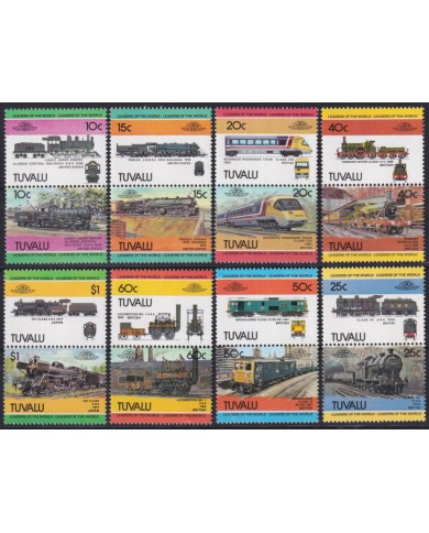 F-EX63868 TUVALU MNH 1984 RAILROAD RAILWAYS TRAIN LOCOMOTIVES FERROCARRIL.