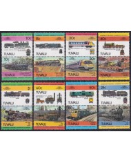F-EX63868 TUVALU MNH 1984 RAILROAD RAILWAYS TRAIN LOCOMOTIVES FERROCARRIL.
