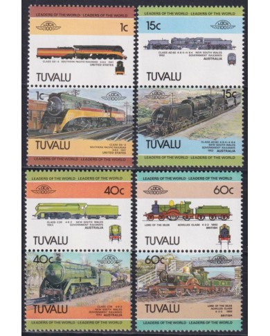 F-EX63871 TUVALU MNH 1984 RAILROAD RAILWAYS TRAIN LOCOMOTIVES FERROCARRIL.