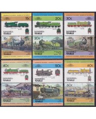 F-EX63876 NANUMEA TUVALU MNH 1984 RAILROAD RAILWAYS TRAIN LOCOMOTIVES FERROCARRIL.