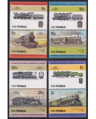 F-EX63877 NUI TUVALU MNH 1985 RAILROAD RAILWAYS TRAIN LOCOMOTIVES FERROCARRIL.
