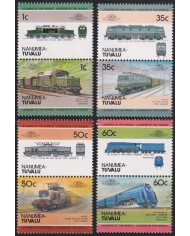 F-EX63878 NANUMEA TUVALU MNH 1985 RAILROAD RAILWAYS TRAIN LOCOMOTIVES FERROCARRIL.