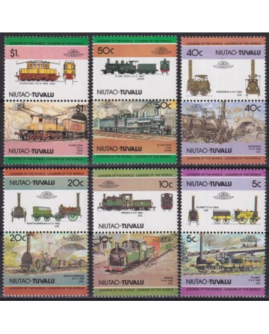 F-EX63879 NIUTAO TUVALU MNH 1984 RAILROAD RAILWAYS TRAIN LOCOMOTIVES FERROCARRIL.