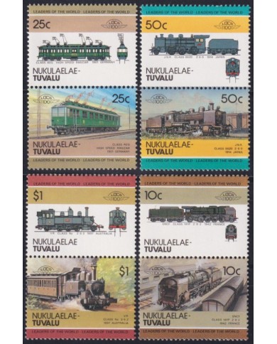 F-EX63882 NUKULAELAE TUVALU MNH 1984 RAILROAD RAILWAYS TRAIN LOCOMOTIVES FERROCARRIL.