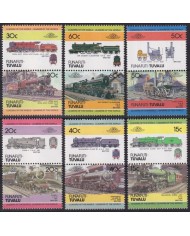 F-EX63884 FUNAFUTI TUVALU MNH 1984 RAILROAD RAILWAYS TRAIN LOCOMOTIVES FERROCARRIL.