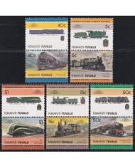 F-EX63885 FUNAFUTI TUVALU MNH 1984 RAILROAD RAILWAYS TRAIN LOCOMOTIVES FERROCARRIL.