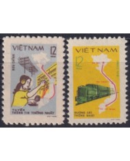 F-EX63874 VIETNAM MNH 1980 RAILROAD RAILWAYS TRAIN LOCOMOTIVES FERROCARRIL.