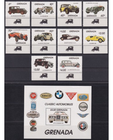 F-EX62881 GRENADA MNH 1983 CLASSIC OLD CAR AUTOMOVIL.