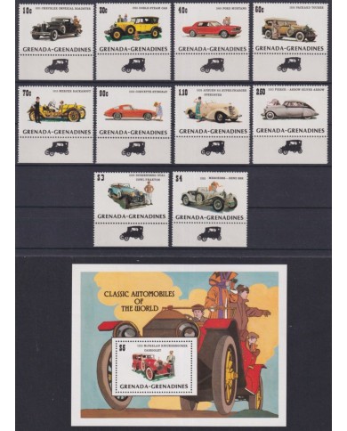 F-EX62882 GRENADA GRENADINES MNH 1983 CLASSIC OLD CAR AUTOMOVIL.