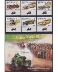 F-EX62883 MALDIVES MNH 1983 CLASSIC OLD CAR AUTOMOVIL.