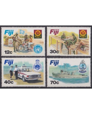 F-EX63889 FIJI MNH 1980 POLICE CLASSIC OLD CAR AUTOMOVIL SHIP.