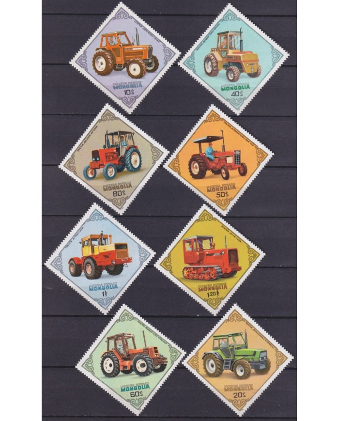 F-EX62886 MONGOLIA MNH 1982 AGRICULTURE TRACTOR TRANSPORT OLD CAR.