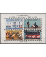 F-EX63488 GUERNSEY UK ENGLAND MNH 1979 POST OFFICE TRANSPORT OLD CAR.