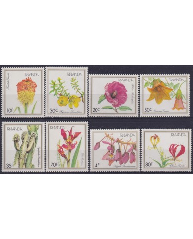 F-EX63513 RWANDA MNH 1982 FLOWER FLORES ORCHID ORQUIDEAS.