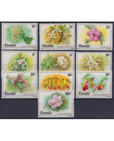 F-EX63516 RWANDA MNH 1981 FLOWER FLORES ORCHILD ORQUIDEAS.
