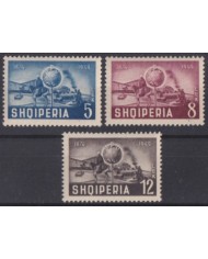 F-EX63301 ALBANIA MH 1950 UPU RAILROAD EQUESTRIAN HORSE.