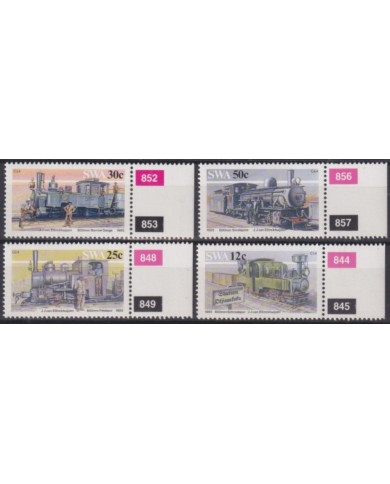 F-EX63316 NAMIBIA SWA MNH 1985 RAILROAD RAILWAYS TRAIN LOCOMOTIVES FERROCARRIL.