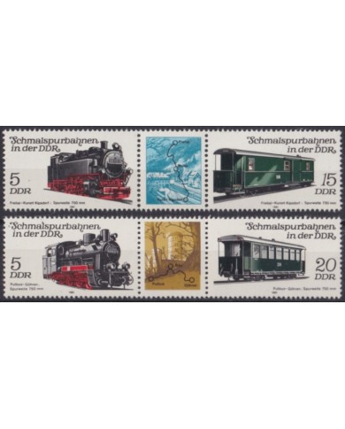F-EX63305 GERMANY DDR MNH 1981 RAILROAD RAILWAYS TRAIN FERROCARRIL LOCOMOTIVES.