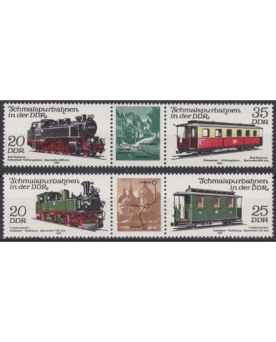F-EX63306 GERMANY DDR MNH 1980 RAILROAD RAILWAYS TRAIN FERROCARRIL LOCOMOTIVES.