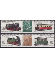 F-EX63306 GERMANY DDR MNH 1980 RAILROAD RAILWAYS TRAIN FERROCARRIL LOCOMOTIVES.