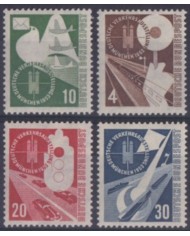 F-EX63300 GERMANY MNH 1953 TRANSPORT & RAILROAD RAILWAYS TRAIN FERROCARRIL LOCOMOTIVES.